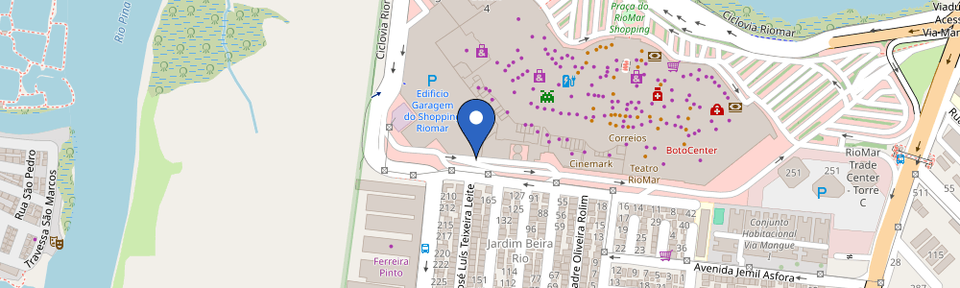 Mapa da estação Shopping RioMar Edifício Garagem Piso E3