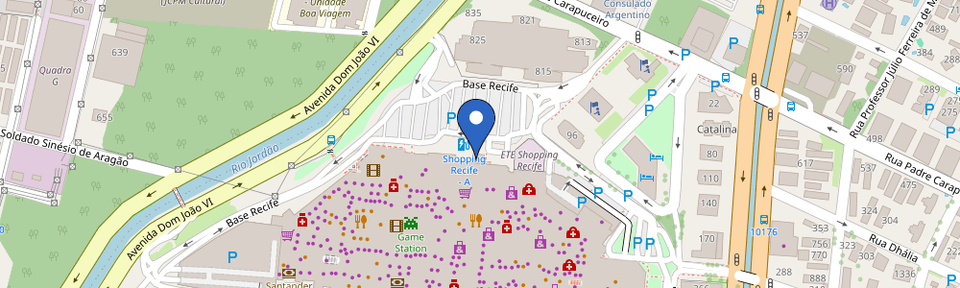 Mapa da estação Shopping Recife - Edifício Garagem