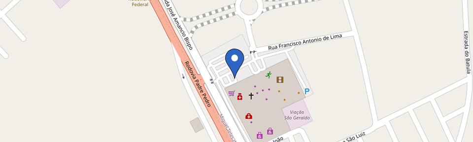 Mapa da estação Shopping Peixoto
