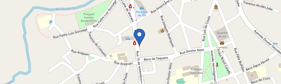 Mapa da estação Pousada Vila Boa