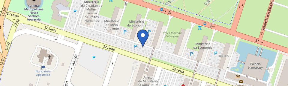 Mapa da estação Ministério Da Economia BL C
