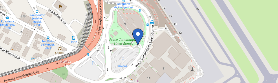 Mapa da estação Zletric | Aero Congonhas Estapar ROTATIVO