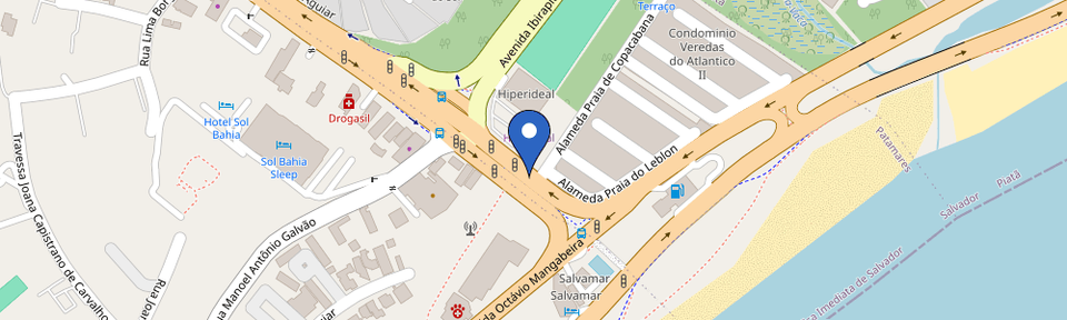 Mapa da estação Hiperideal Patamares