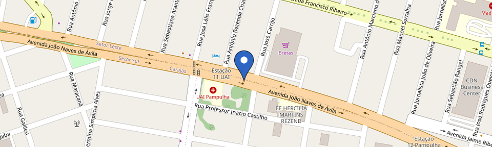 Mapa da estação Concessionária Thor Volvo Uberlândia