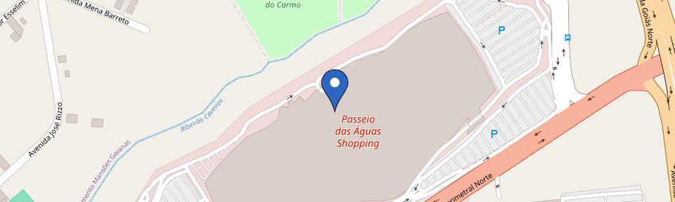 Mapa da estação Passeio das Águas Shopping