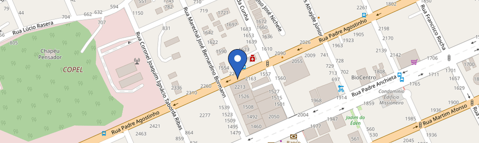Mapa da estação Eletroposto Espaço Dante Millarch (APP On Charge)