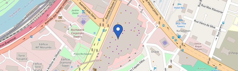 Mapa da estação Morumbi Shopping