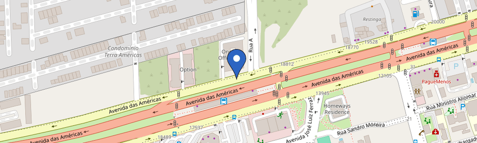 Mapa da estação ECOPOINT - ONE OFFICES RECREIO