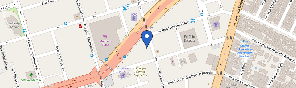 Mapa da estação Petz Itaim