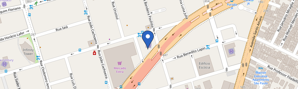 Mapa da estação Zletric - JK Financial Center