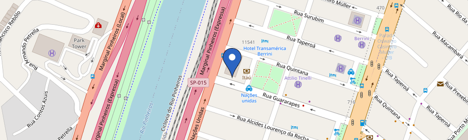 Mapa da estação Zletric - Condomínio Brasilinterpart