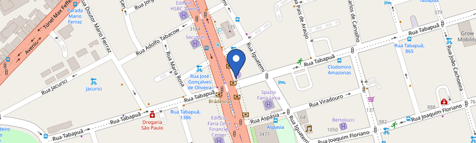 Mapa da estação Zletric - Icon Faria Lima