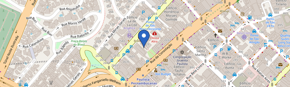 Mapa da estação InovaBra Habitat
