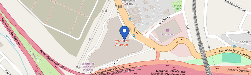 Mapa da estação Tietê Plaza Shopping