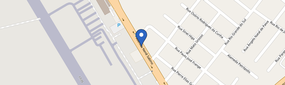 Mapa da estação BYD Vitória Motors Uberaba 