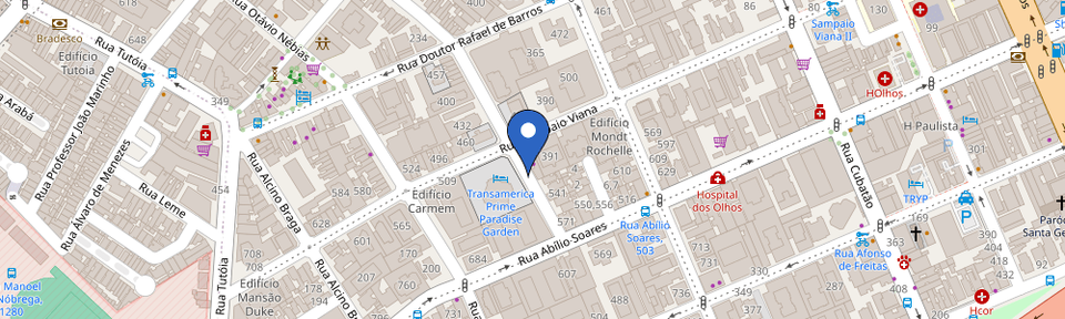 Mapa da estação EV PROe 7Kw - UPSPRO - Padaria Dona Alexandrina - Rua Sampaio Viana, 409