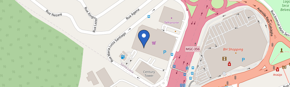 Mapa da estação Assaí Atacadista - Belvedere