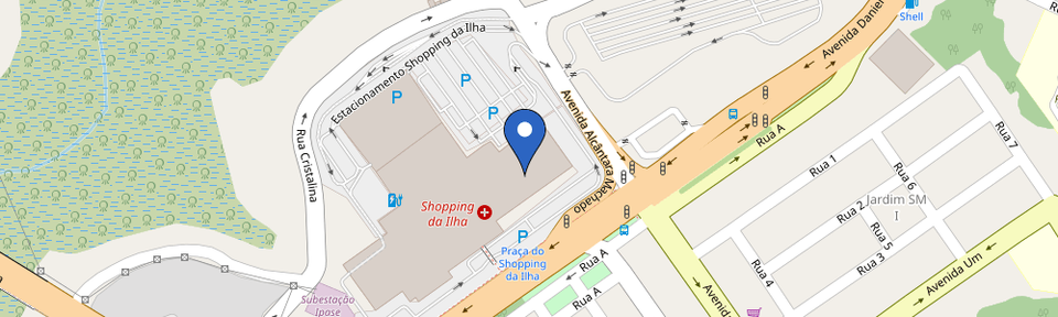 Mapa da estação VOLTZ - Shopping da Ilha