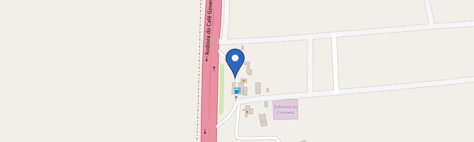 Mapa da estação Cia Charge | 80KW | Parada do pao de queijo - Tibagi