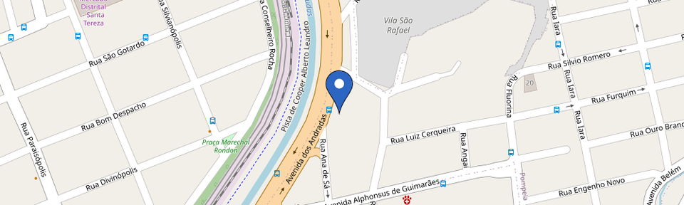 Mapa da estação Andradas Multicenter