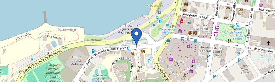 Mapa da estação VOX EPOWER - Estacionamento Valonguinho