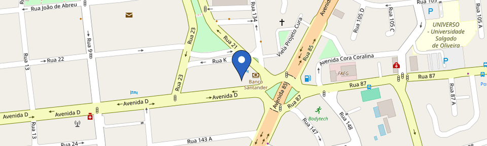 Mapa da estação Power2Go - Ibis Goiânia