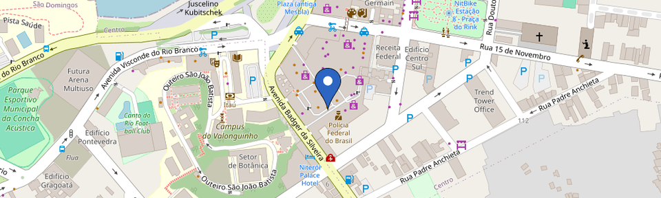 Mapa da estação Karg - Plaza Shopping Niterói