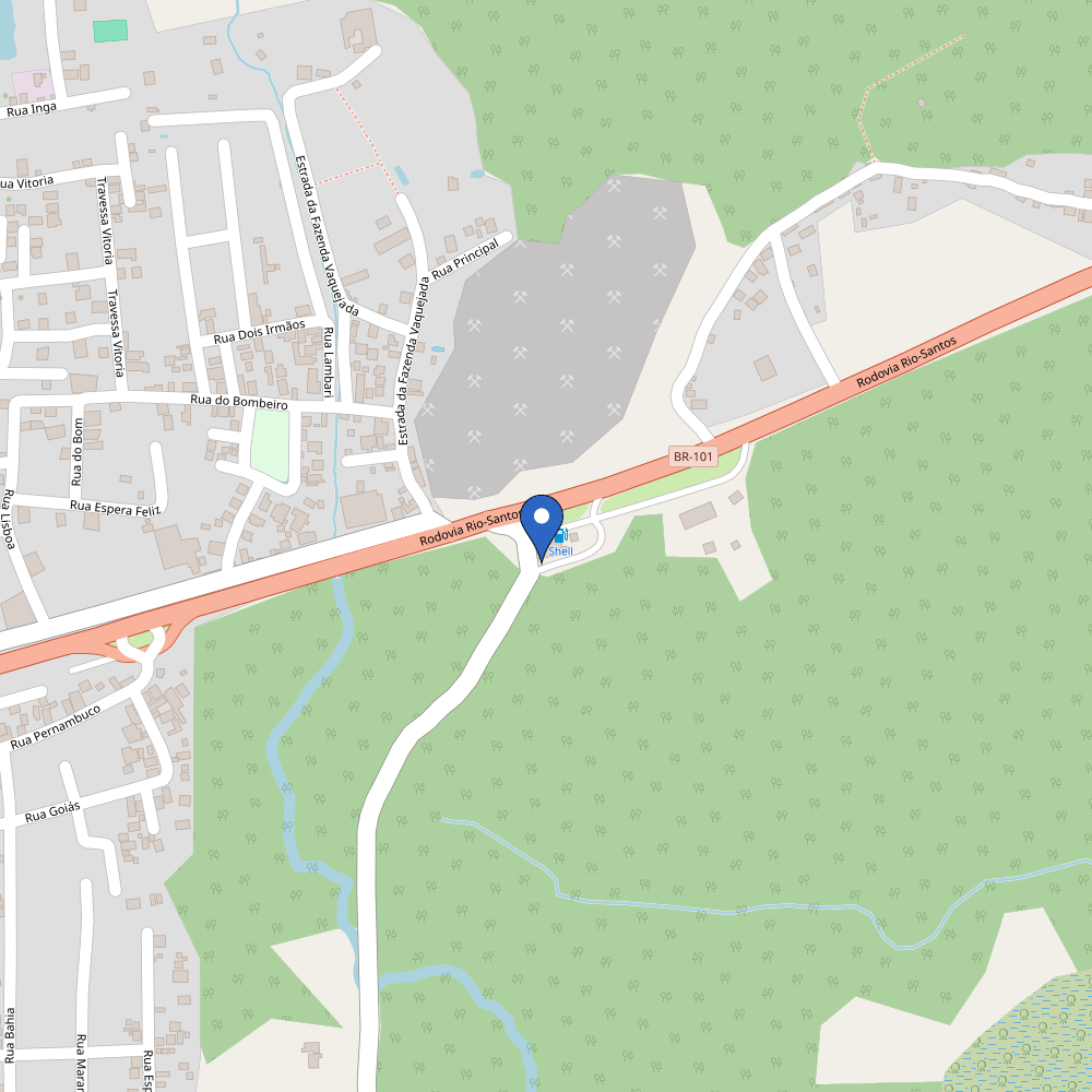 Mapa da estação Posto AP Bracuí