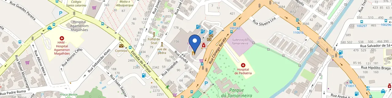 Mapa da estação Ferreira Costa