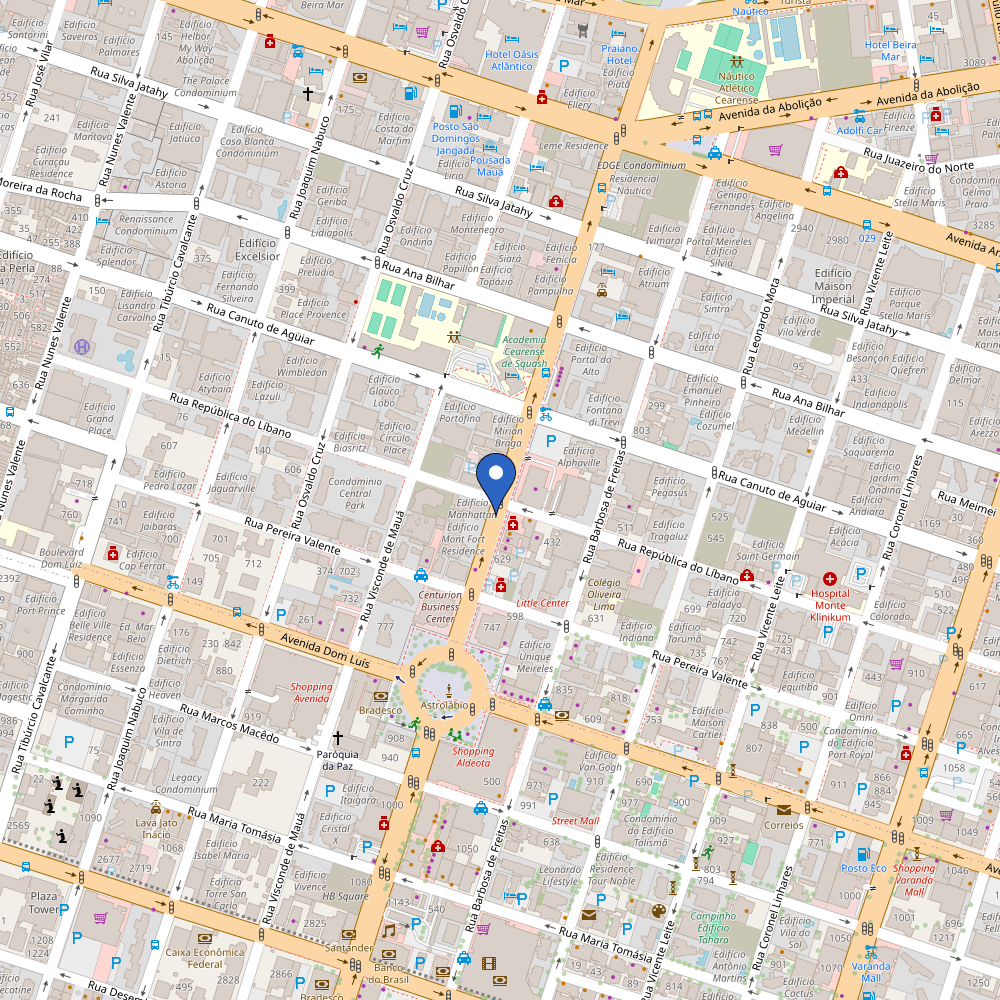 Mapa da estação Ion Mobilidade - Palladium