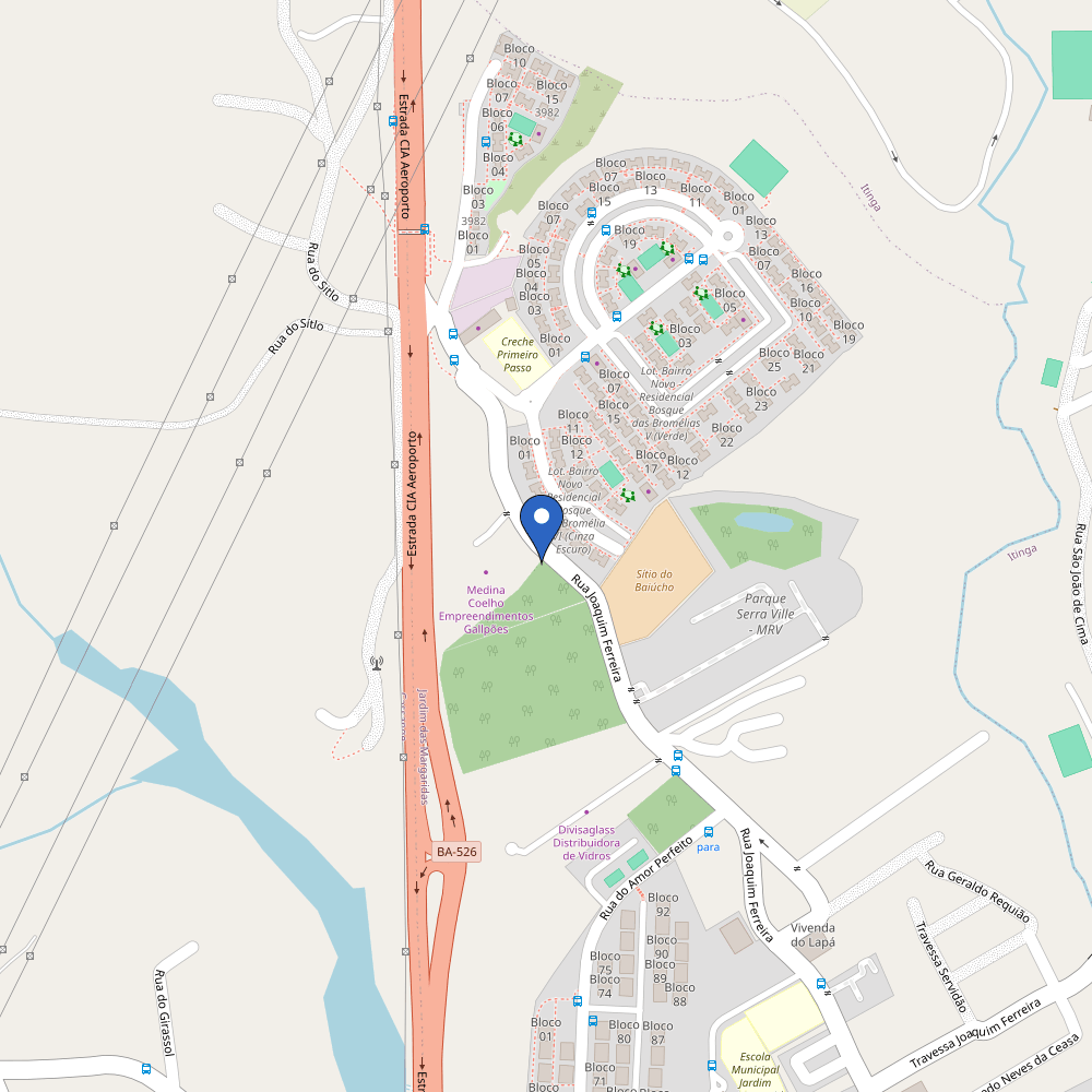 Mapa da estação Lava Jato Cerqueira LTDA
