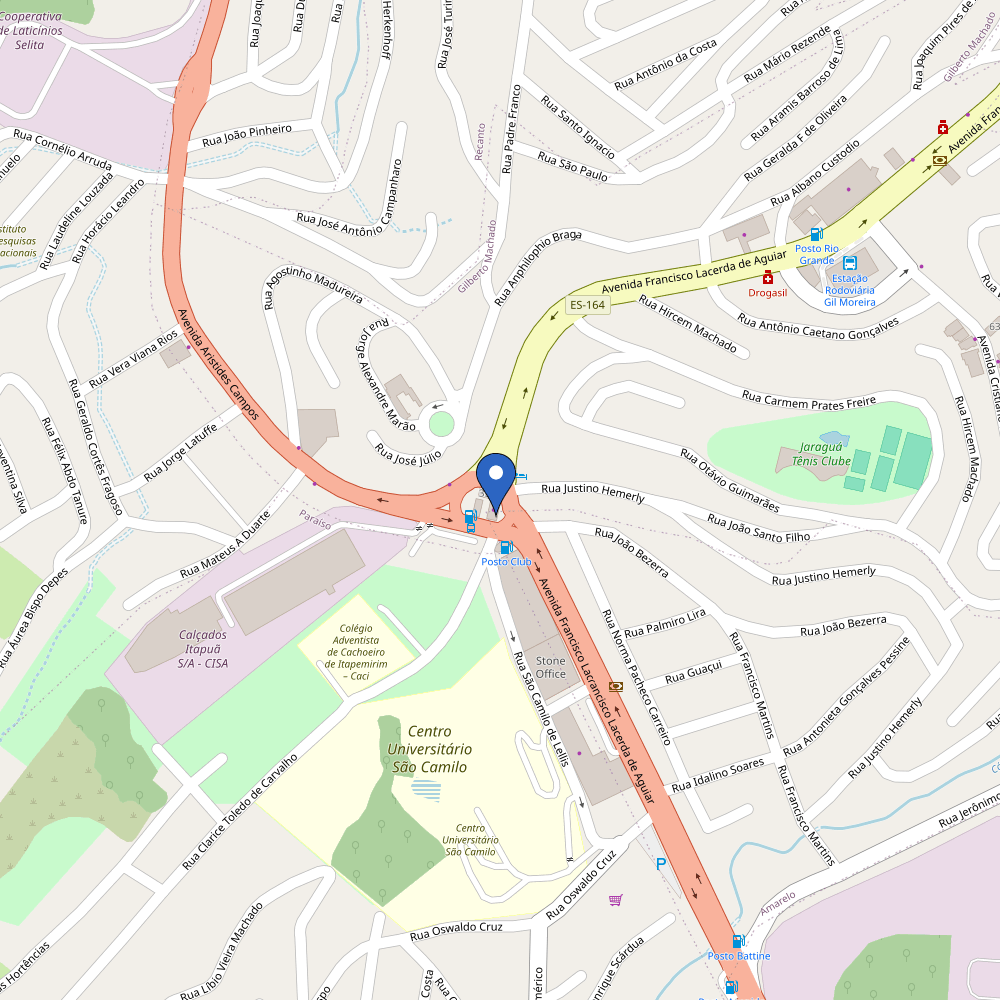 Mapa da estação Auto Posto Senna