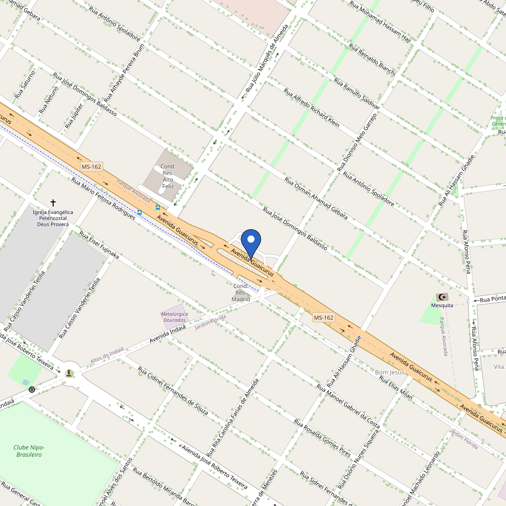 Mapa da estação Auto Posto Santo Antônio