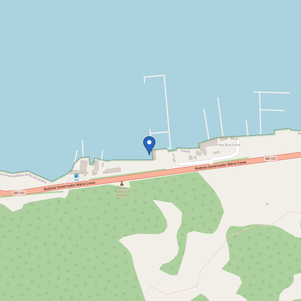 Mapa da estação BR Marinas Paraty