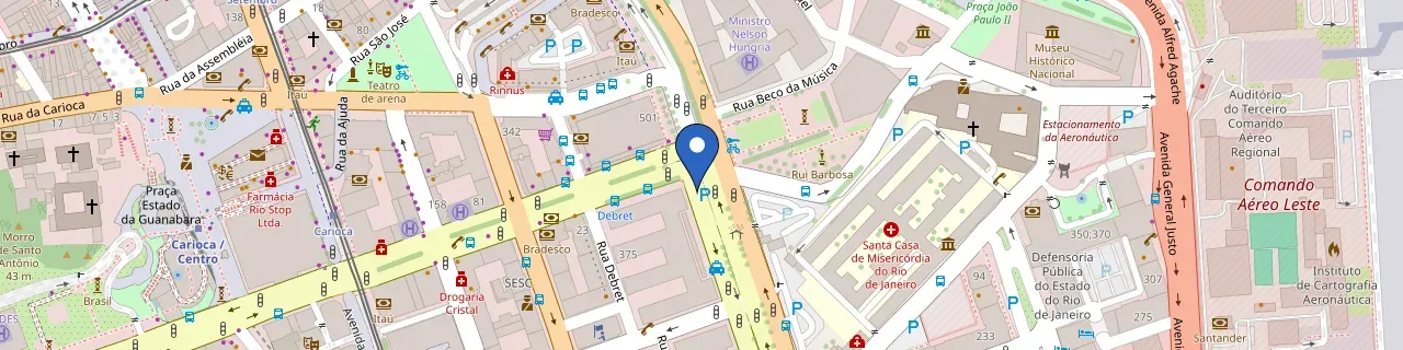 Mapa da estação Org Pub Sta Luzia Estapar