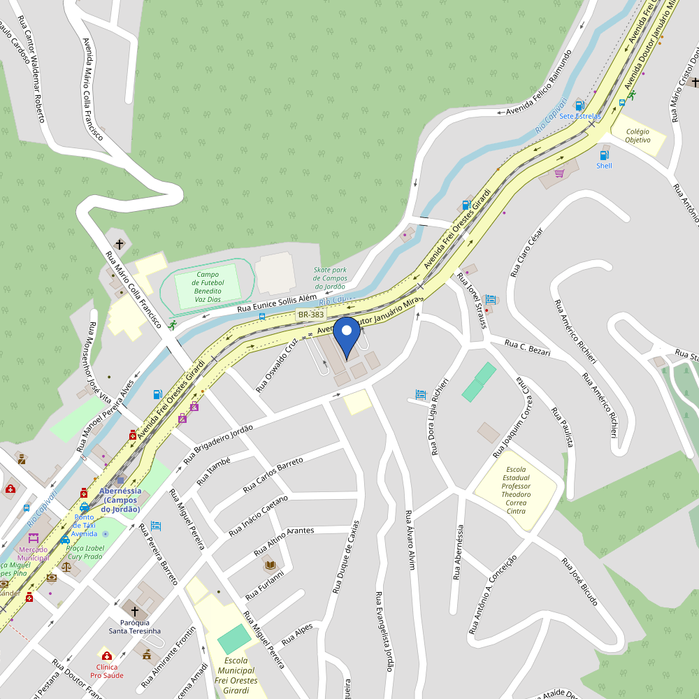 Mapa da estação Pão de Açúcar