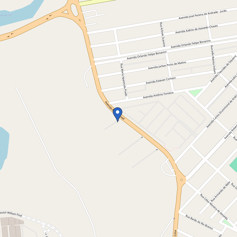 Mapa da estação Trifásica - Jacareí