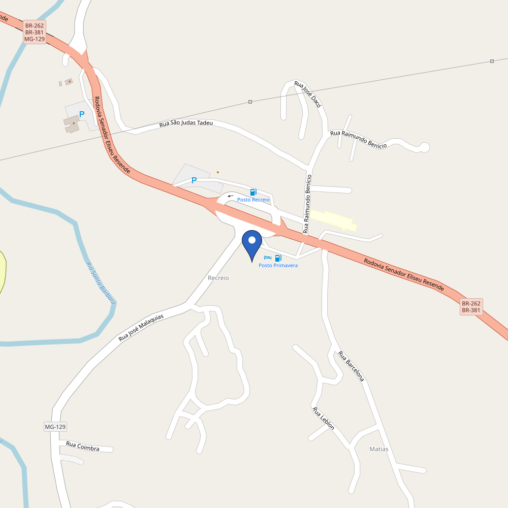 Mapa da estação Hotel Primavera