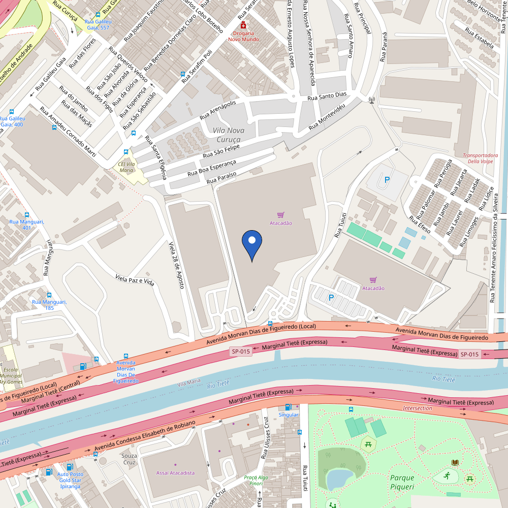 Mapa da estação ChargeOn - Atacadão Matriz