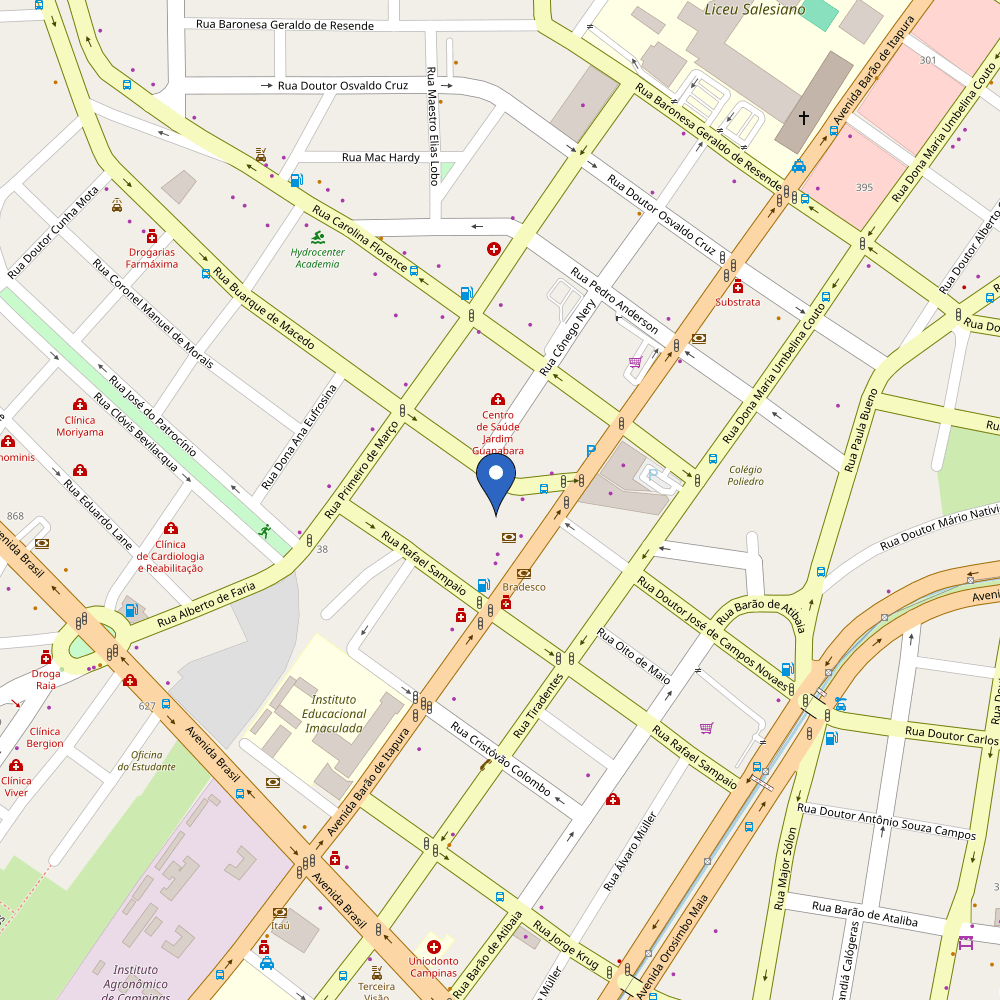 Mapa da estação Arte Móveis