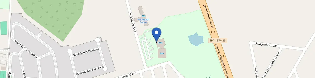 Mapa da estação Hot Beach Resort