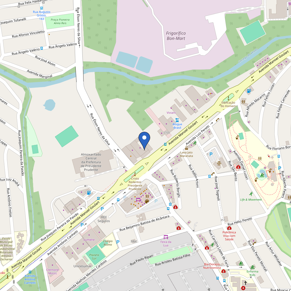 Mapa da estação MAGGI BYD PRESIDENTE PRUDENTE