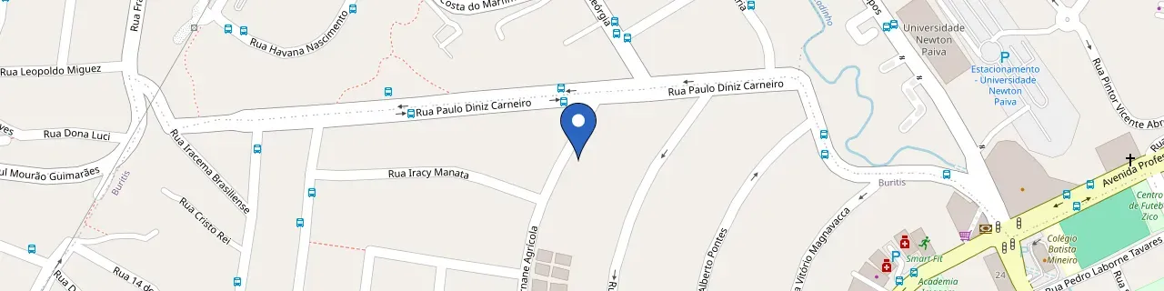 Mapa da estação Recarga Buritis