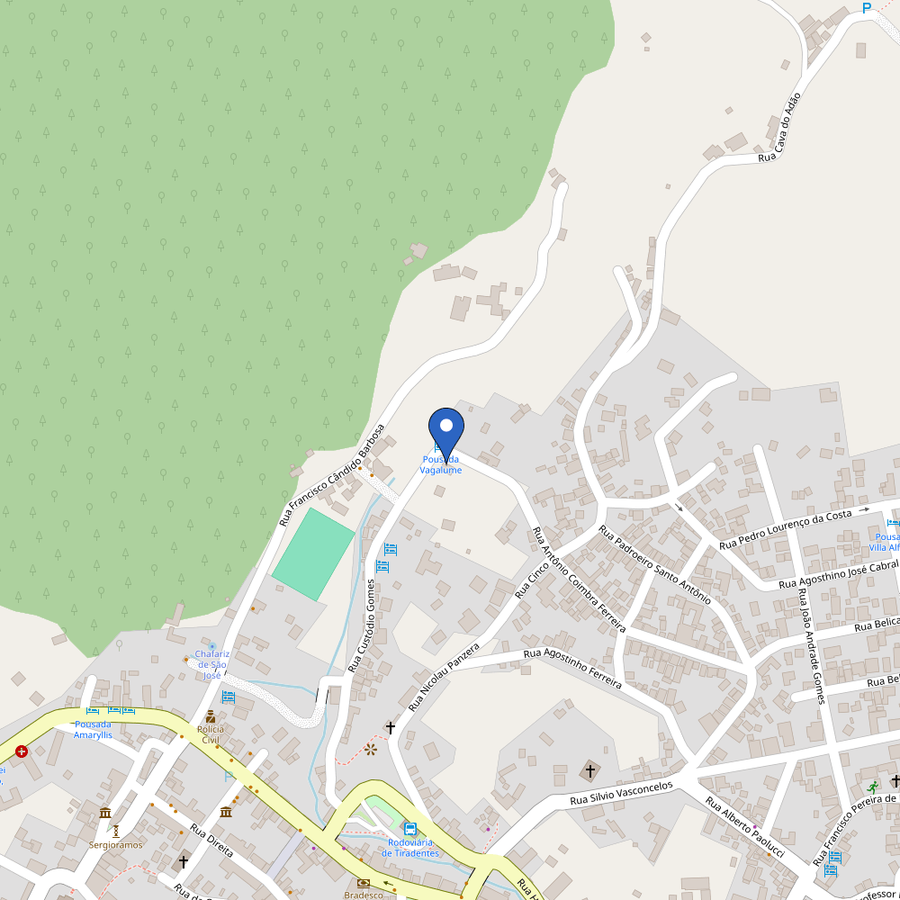 Mapa da estação Pousada Vagalume