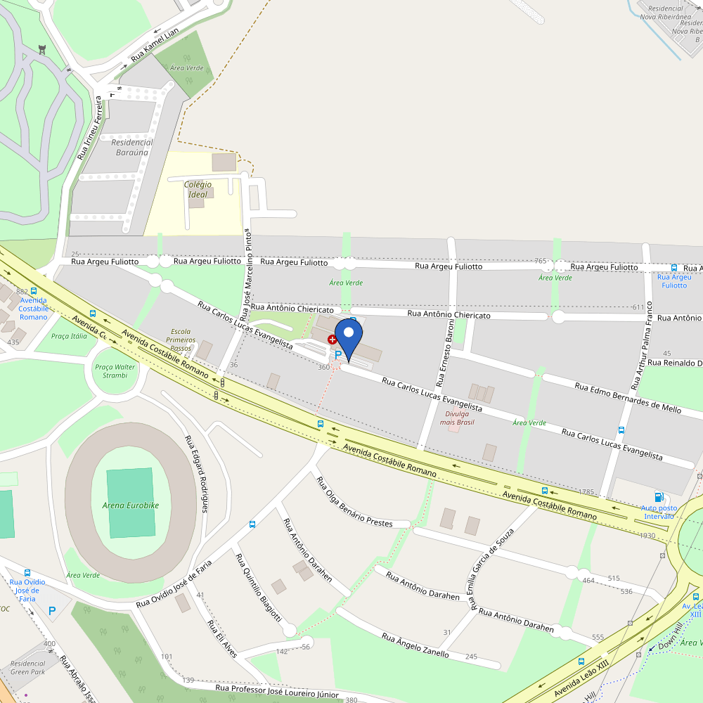 Mapa da estação Hospital Sao Lucas
