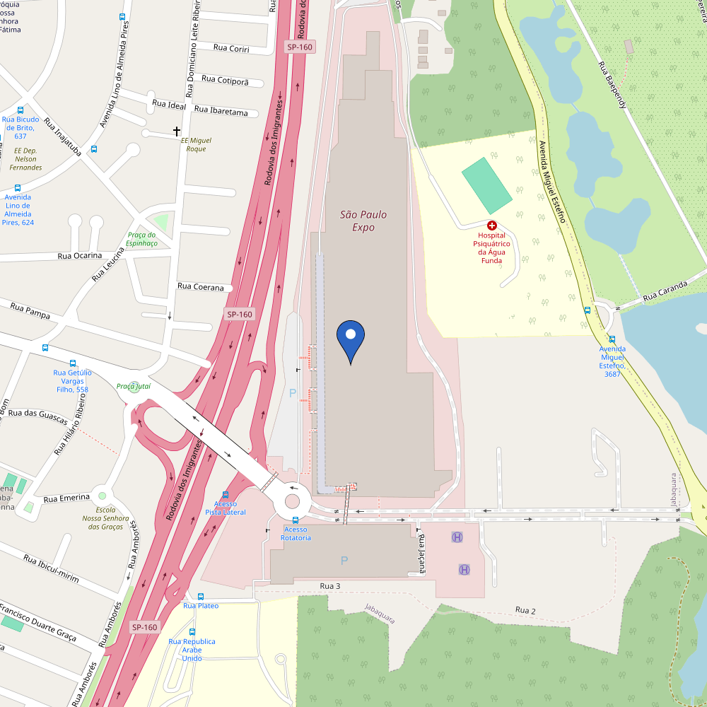 Mapa da estação Sao PAULO Expo