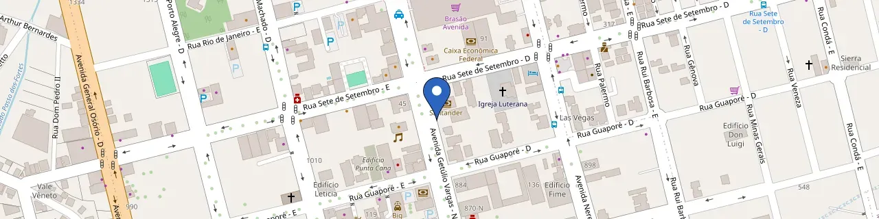 Mapa da estação Sicoob Maxicrédito