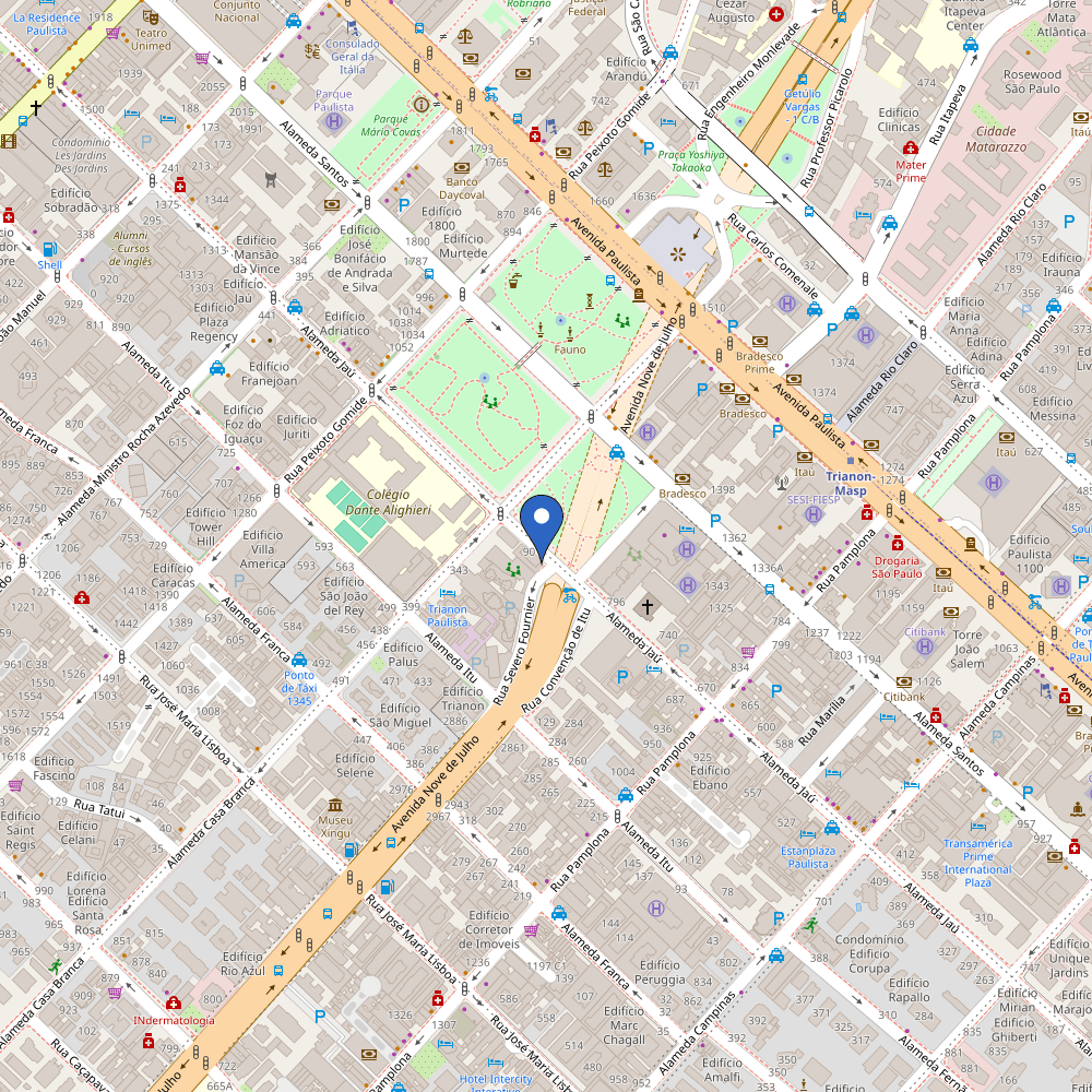 Mapa da estação Zletric | Garagem Trianon