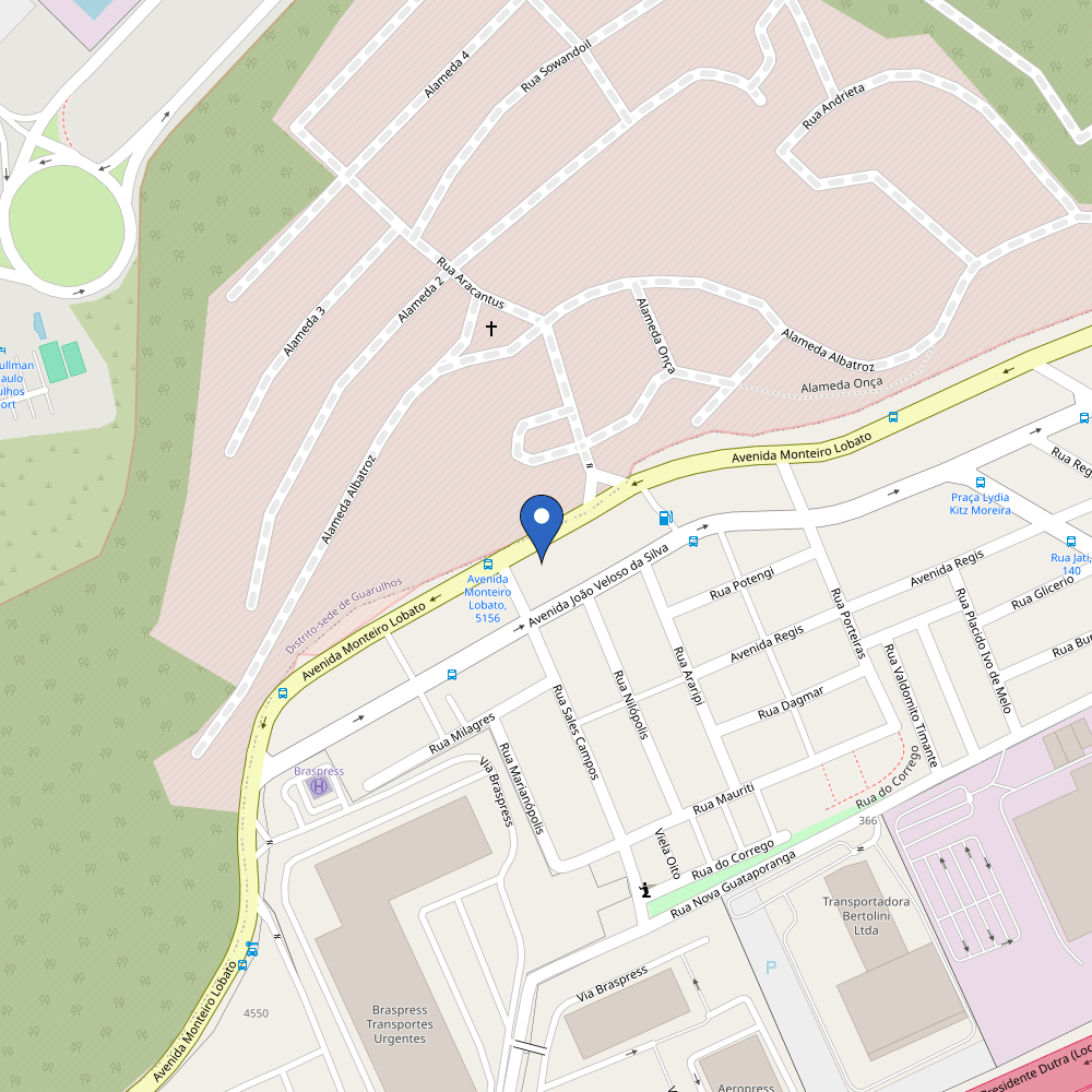 Mapa da estação Centro Automotivo Porto Seguro - Cumbica