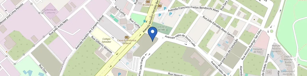 Mapa da estação Pátio Jardim